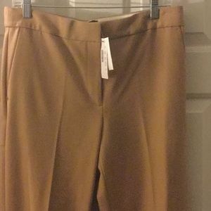 NWT JCrew wool cropped pants in camel.